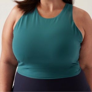 NWT Athleta Conscious Crop D-DD+ Teal Size Medium